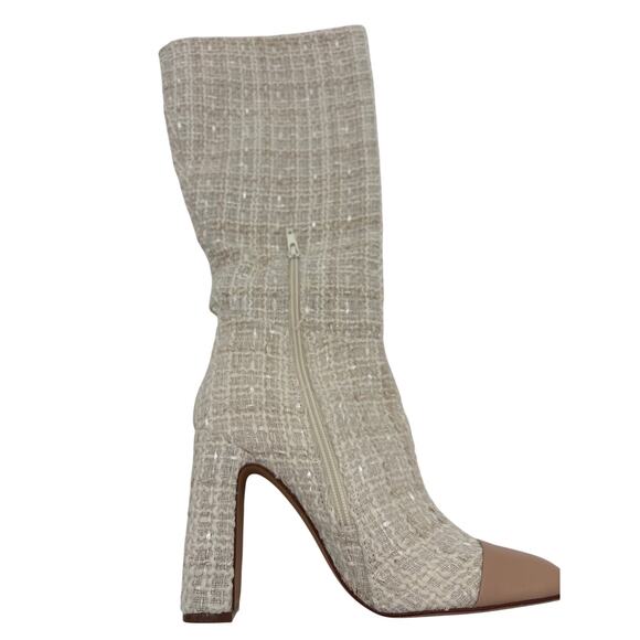 Steve Madden Women's Ally Knee High Boot, NATURAL Tweed Size 7 NEW - Picture 5 of 7